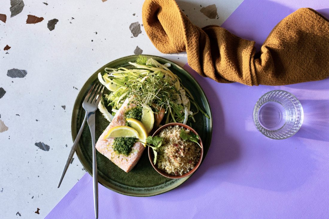 Łosoś na parze danie 3 w 1 na Varomie Thermomix przepisy