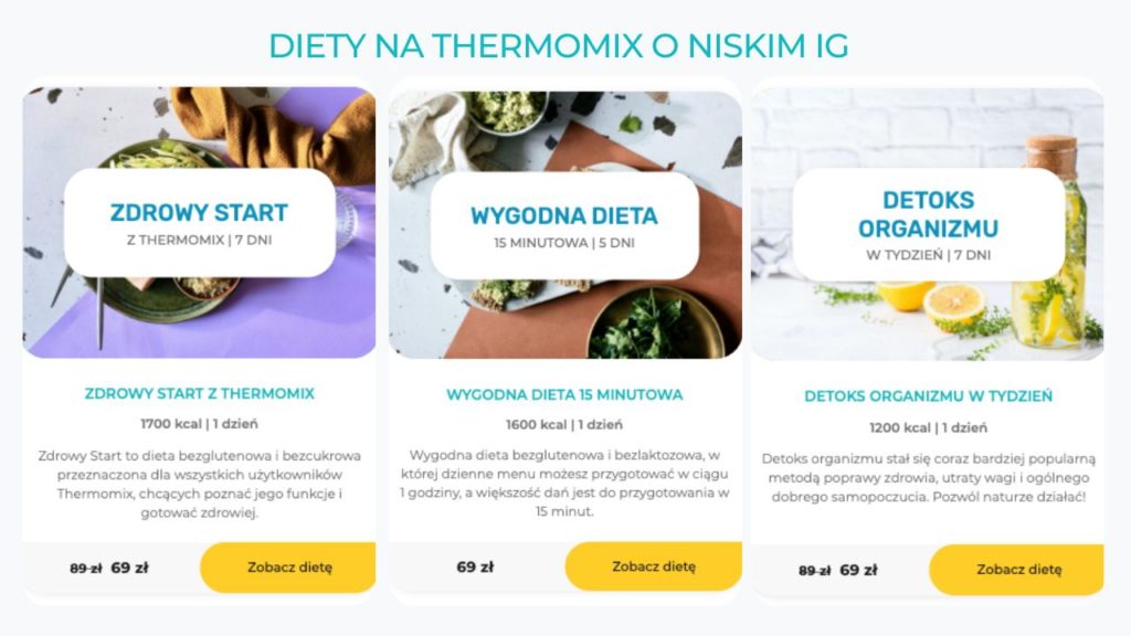 diety na Thermomix o niskim indeksie glikemicznym