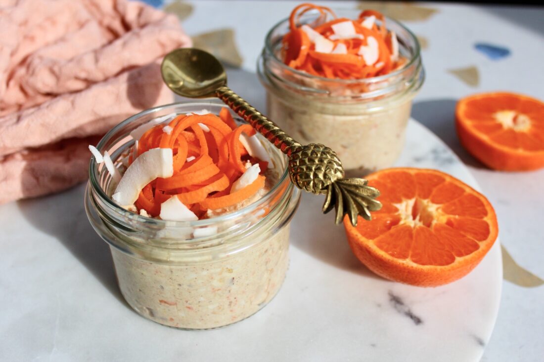 Owsianka nocna o smaku ciasta marchewkowego Thermomix TM6 przepisy Dietomix