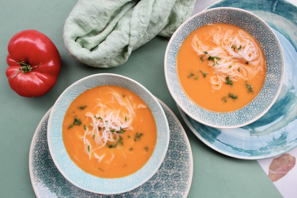domowa zupa pomidorowa z makaronem przepis Dietomix na Thermomix