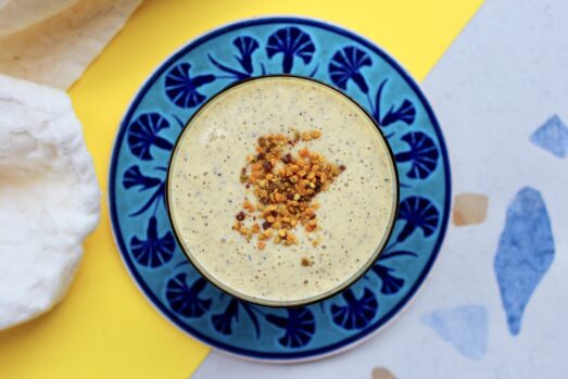 Smoothie pomarańczowe z makiem i pyłem pszczelim