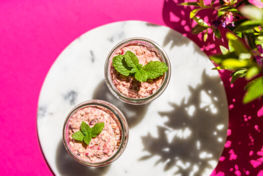 pyszna nocna owsianka z truskawkami przepis low fomap na Thermoimx