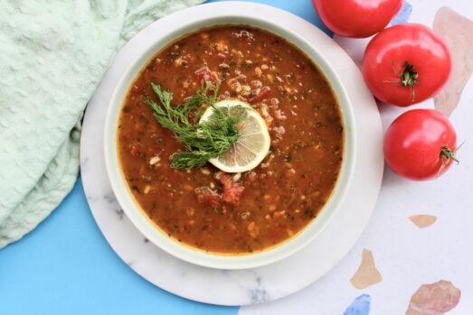 Zupa pomidorowa z ryżem przepis na Thermomix - Dietomix