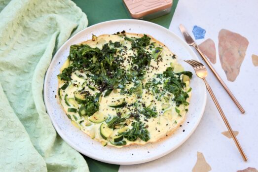 Zielona frittata z cukinią