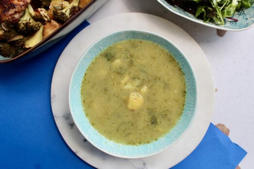 Zupa ziemniaczana z brokułami i fasolka szparagową