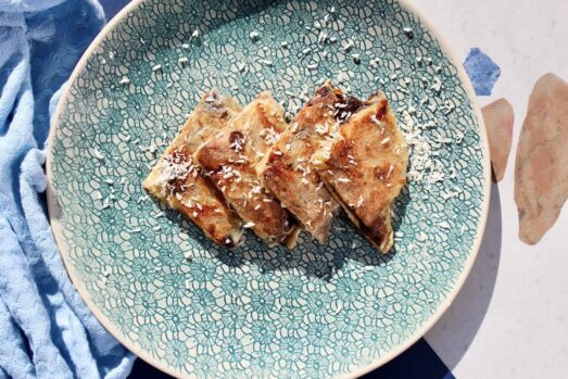 Banan w czekoladzie w cieście