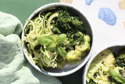 Warzywa na parze z pesto