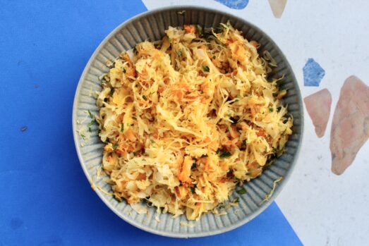 Surówka z kiszonej kapusty Thermomix przepisy Dietomix