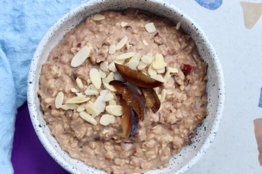 owsianka ze śliwkami i cynamonem Thermomix przepisy Dietomix