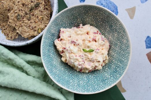 pasta jajeczna z twarogiem i papryką - Thermomix przepisy