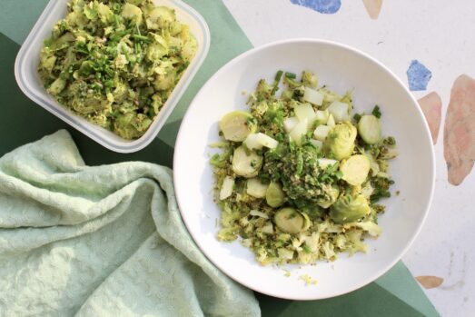 Ryż z brokuła z pesto słonecznikowym